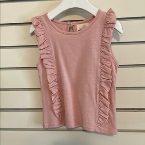 Pink Ruffle Tank Top for Kids